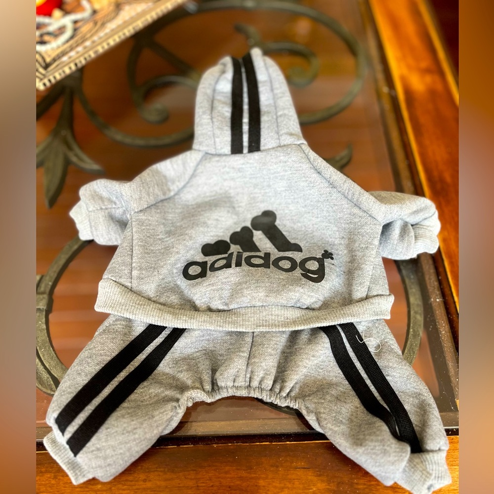 Adorable “Adidog” hoodie